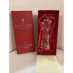 Waterford Crystal Shepherd w/ Sheep Lamb The‎ Nativity Collection - Boxed  MINT